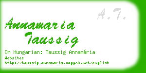 annamaria taussig business card
